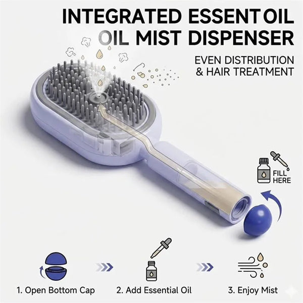 Brosse Magique à Vapeur et Massage