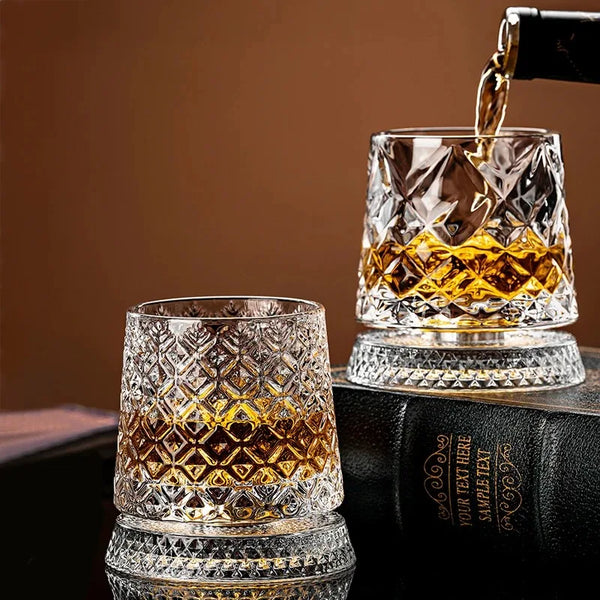 Verres à whisky rotatifs élégants